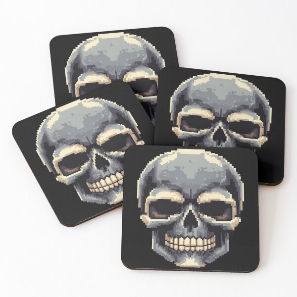 Item preview, 8-Bit Skull, Retro Gaming, Pixel Art designed and sold by Burn-Ego.