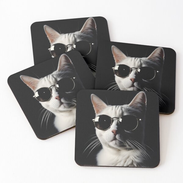 Item preview, Anthropomorphic Cat Collection - Domestic Shorthair #59 White Cat designed and sold by elektronen.