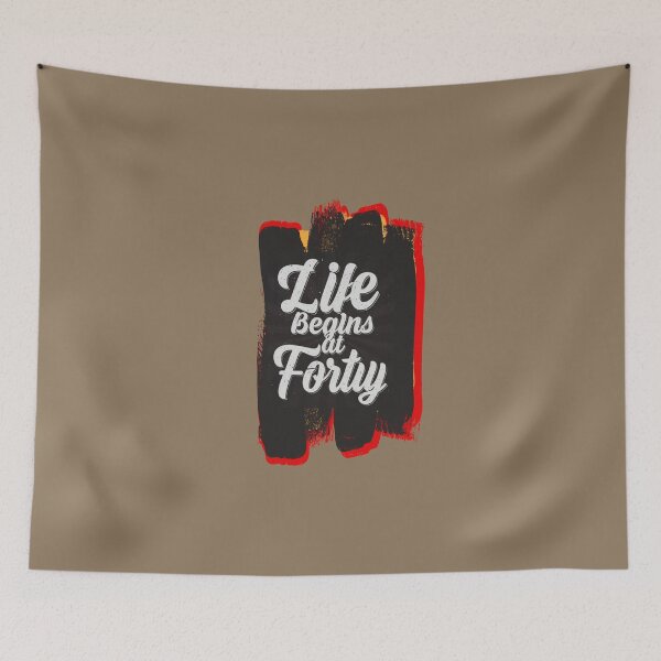 Item preview, Life begins at forty designed and sold by Moris-shop.