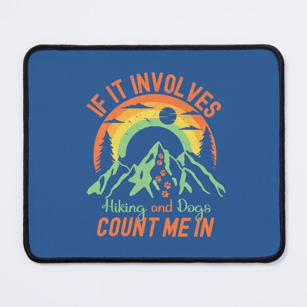 Item preview, Copy of Rainbow over the Mountains Hiking with Dog Design designed and sold by MargaretWiktor.