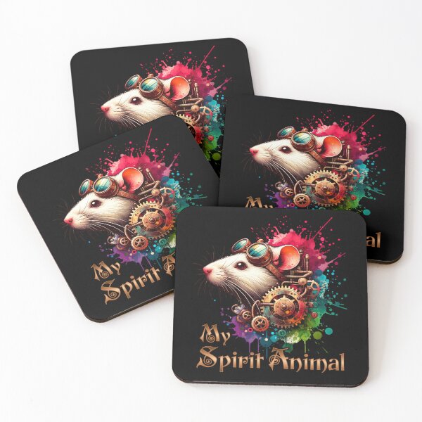 Item preview, Steampunk Rat - My Spirit Animal designed and sold by SeledineArt.