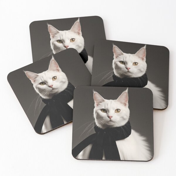 Item preview, Anthropomorphic Cat Collection - Domestic Shorthair #60 White Cat designed and sold by elektronen.
