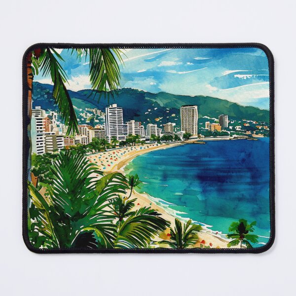 Item preview, Watercolor Design of Acapulco - Mexico designed and sold by Sketch-Shack.