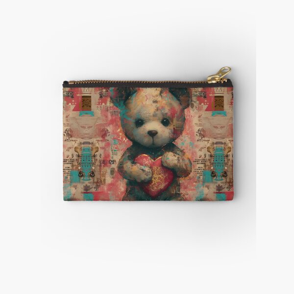 Item preview, Teddy's Love Tapestry: Heartfelt Collage Tee designed and sold by Moisky Patterns.