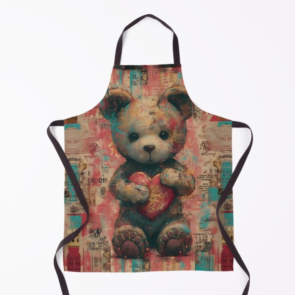 Item preview, Teddy's Love Tapestry: Heartfelt Collage Tee designed and sold by Moisky Patterns.