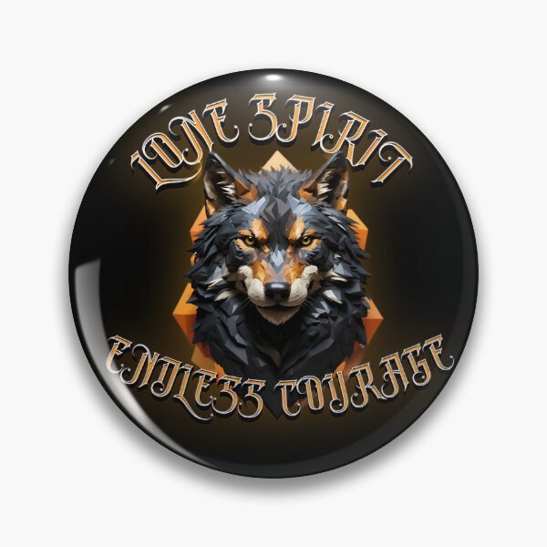 Item preview, Lone Spirit Endless Courage - Lone Wolf Motivation designed and sold by PolygonPinnacle.