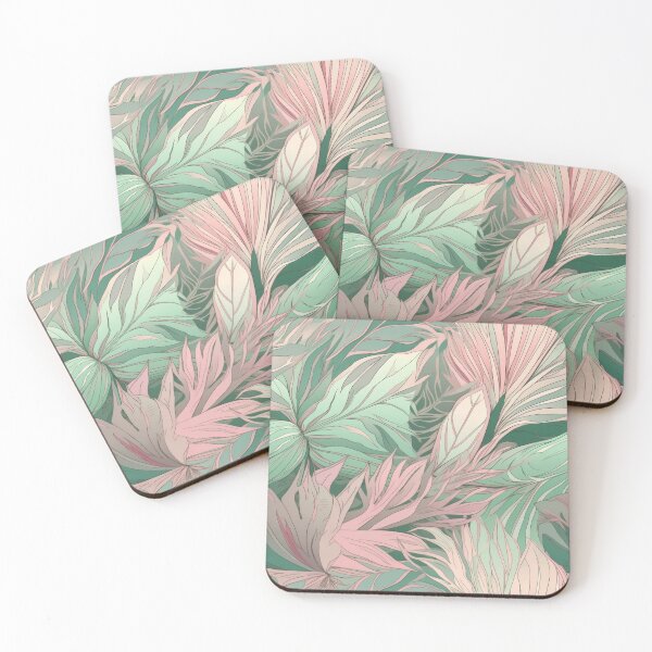 Item preview, Pastel Botanical Elegance in Pink and Green designed and sold by PICbyFemke.