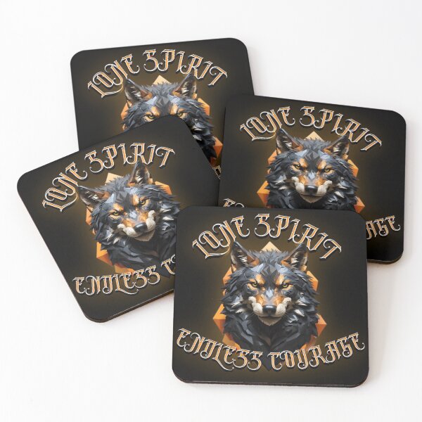 Item preview, Lone Spirit Endless Courage - Lone Wolf Motivation designed and sold by PolygonPinnacle.