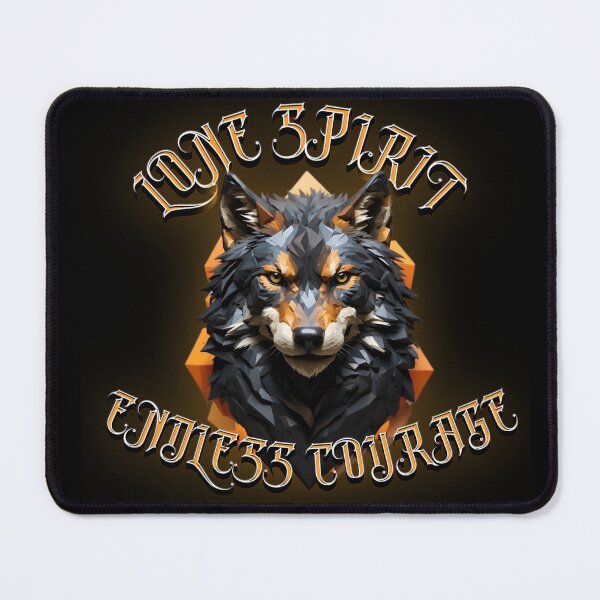 Item preview, Lone Spirit Endless Courage - Lone Wolf Motivation designed and sold by PolygonPinnacle.