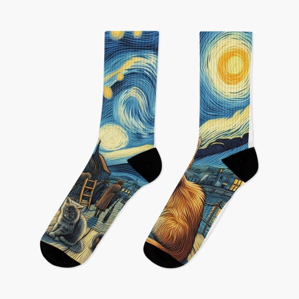 Item preview, van gogh cats designed and sold by Greydate.