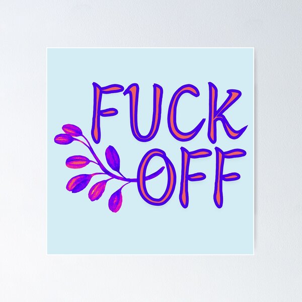 Item preview, Fuck off pastel art designed and sold by LadyWithLashes.