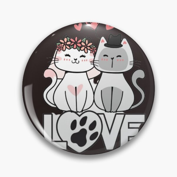 Item preview, CatLove, FelineAffection, CatRomance, PetLove, CatsInLove,Meowromance, designed and sold by kozlebozle007.