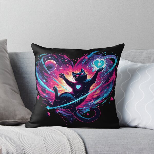 Item preview, Valentine's Day Cosmic Cat of love in Stars designed and sold by TomFrontierArt.