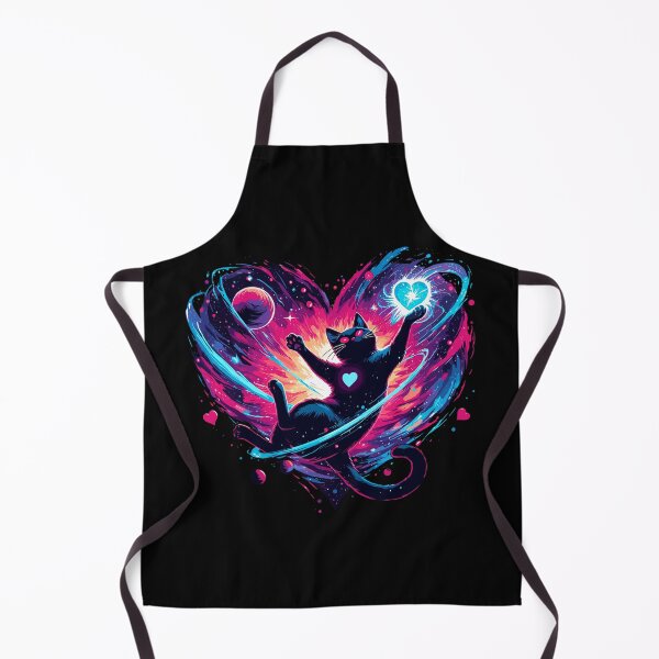 Item preview, Valentine's Day Cosmic Cat of love in Stars designed and sold by TomFrontierArt.