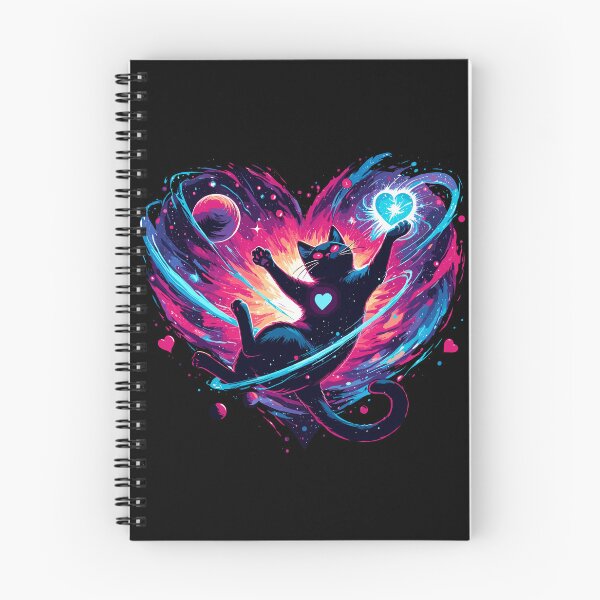 Item preview, Valentine's Day Cosmic Cat of love in Stars designed and sold by TomFrontierArt.