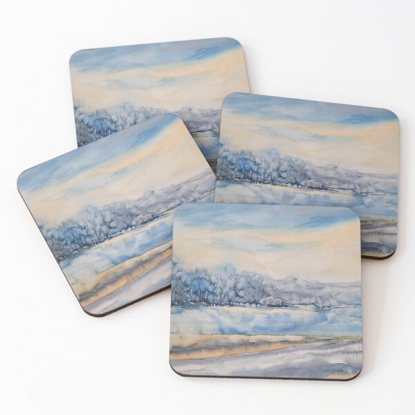 Item preview, Winter magic: lake landscape in the morning light designed and sold by margikunst.