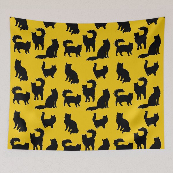 Item preview, Black cats pattern designed and sold by OxytocinShop.