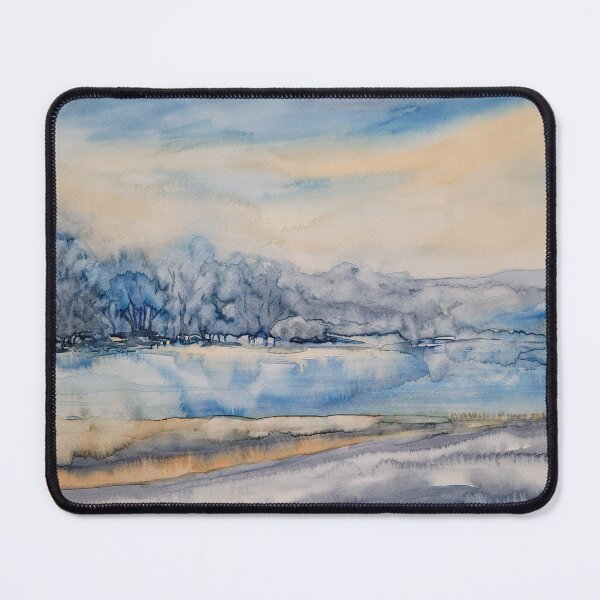 Item preview, Winter magic: lake landscape in the morning light designed and sold by margikunst.