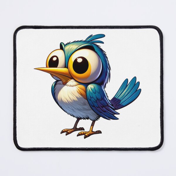 Item preview, Freaked Out Blue Green Bird with Buldging Eyes designed and sold by kylmllr101684.