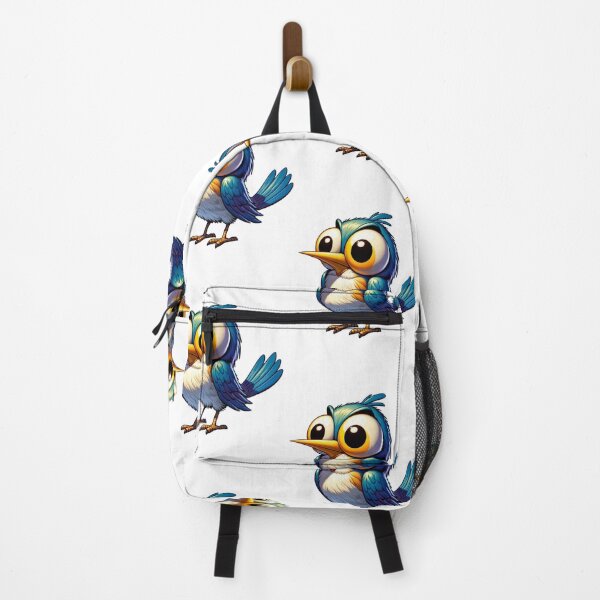 Item preview, Freaked Out Blue Green Bird with Buldging Eyes designed and sold by kylmllr101684.