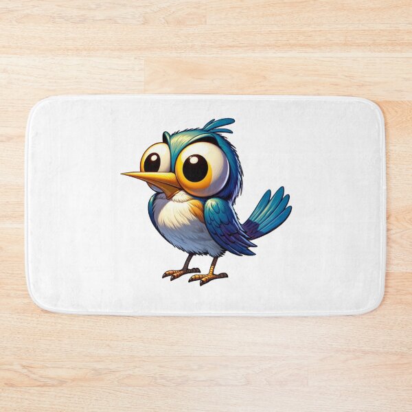 Item preview, Freaked Out Blue Green Bird with Buldging Eyes designed and sold by kylmllr101684.