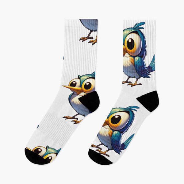 Item preview, Freaked Out Blue Green Bird with Buldging Eyes designed and sold by kylmllr101684.