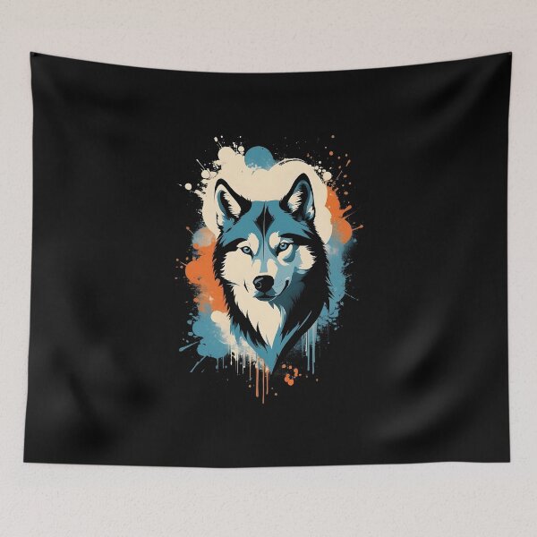 Item preview, Vintage Husky Silhouette Design: Timeless Elegance for Nostalgic Dog Lovers. designed and sold by brindled.