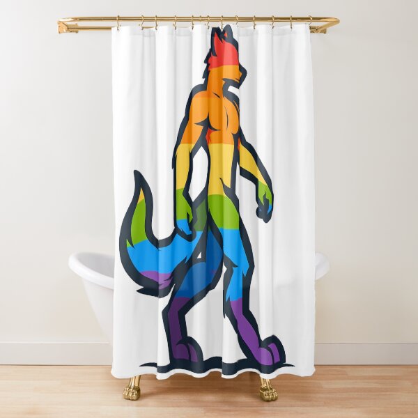 Item preview, LGBTQ Furry Pride Anthropomorphic Logo designed and sold by BlueBullBazaar.