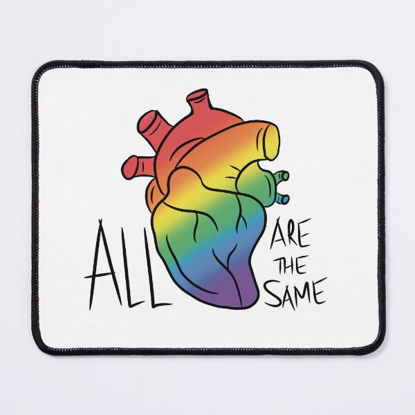 Item preview, All hearts are the same love LGBTQ+ designed and sold by mimmudesigns.