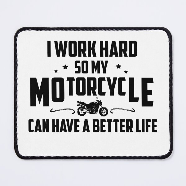 Item preview, I work hard so my motorcycle can have a better life stickers magnets and socks designed and sold by womeninmoto.