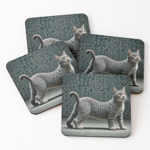 Item preview, Graceful Striped Cat - Elegant Feline Stripes designed and sold by anderlee.