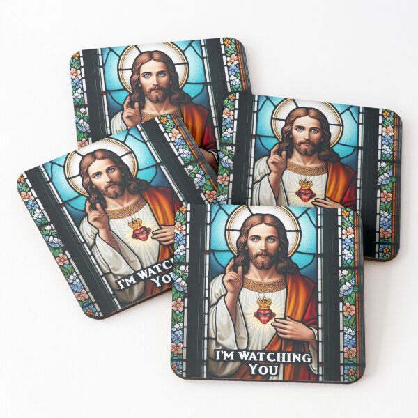 Item preview, Jesus is watching you. Always.  designed and sold by PickledjoArt.