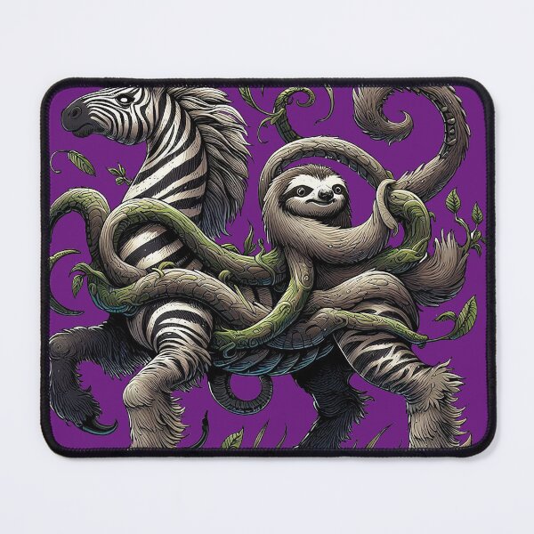 Item preview, ZEBRA AND SLOTH designed and sold by BANKJOB ⭐⭐⭐⭐⭐.