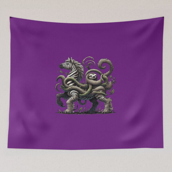 Item preview, ZEBRA AND SLOTH designed and sold by BANKJOB ⭐⭐⭐⭐⭐.