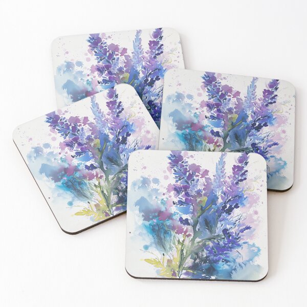 Item preview, Russian Sage Flower Watercolor Artwork - Floral Elegance for Home Styling & Office Decor designed and sold by Peek-Designs.