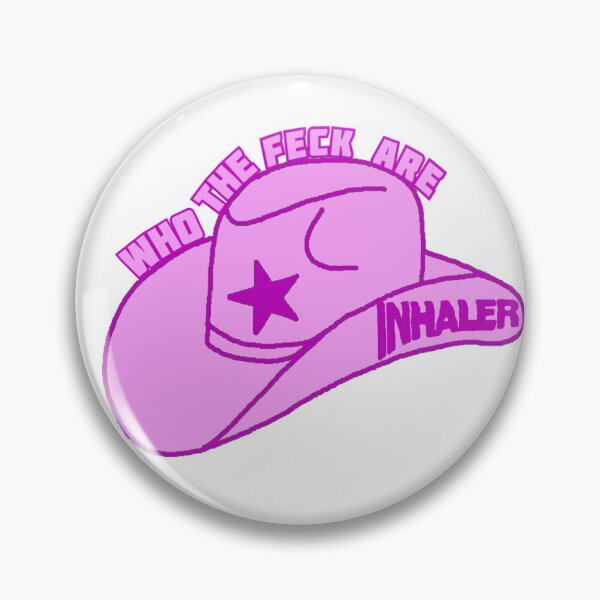 Item preview, Who The Feck Are Inhaler Cowboy Hat in Purple designed and sold by claudiachoney.