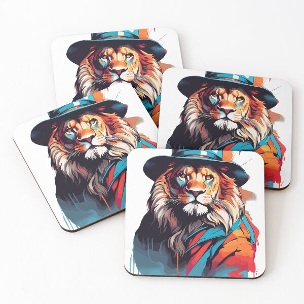 Item preview, COLOrFUL Lion with a hat designed and sold by rereplay.