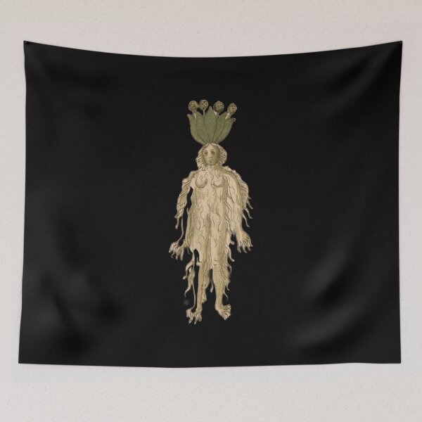 Item preview, Human Mandrake Roots Herbal Medieval Plant Lover Romantic Spiritual Art designed and sold by StudioTVDinners.