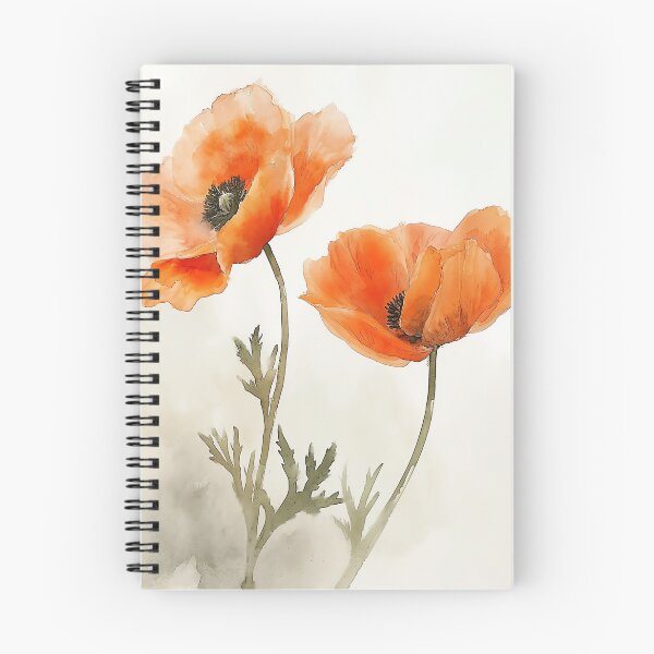 Item preview, Naranja Ranunculus Acuarela Floral designed and sold by Peek-Designs.