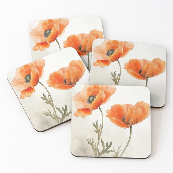 Item preview, Orange Ranunculus Watercolor Floral designed and sold by Peek-Designs.