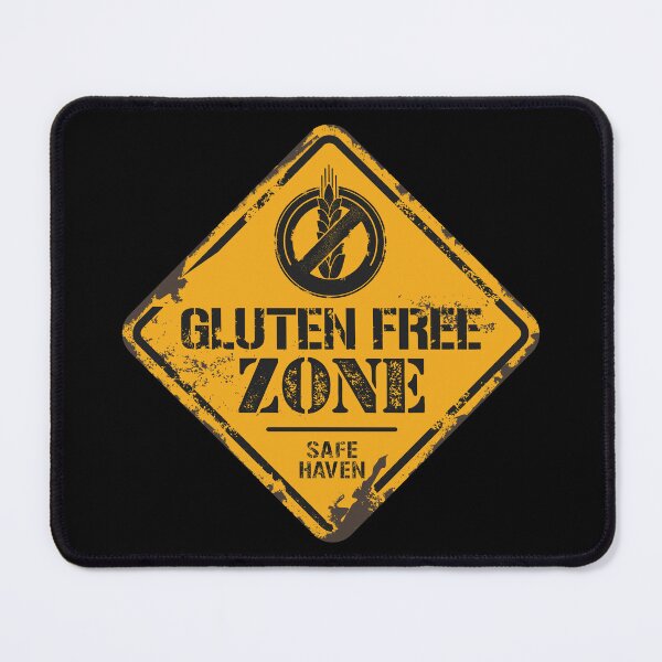 Item preview, "Gluten-free Zone" traffic sign t shirt design designed and sold by MyGluteesFree77.