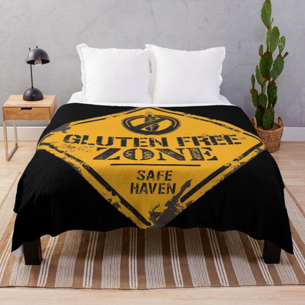 Item preview, "Gluten-free Zone" traffic sign t shirt design designed and sold by MyGluteesFree77.