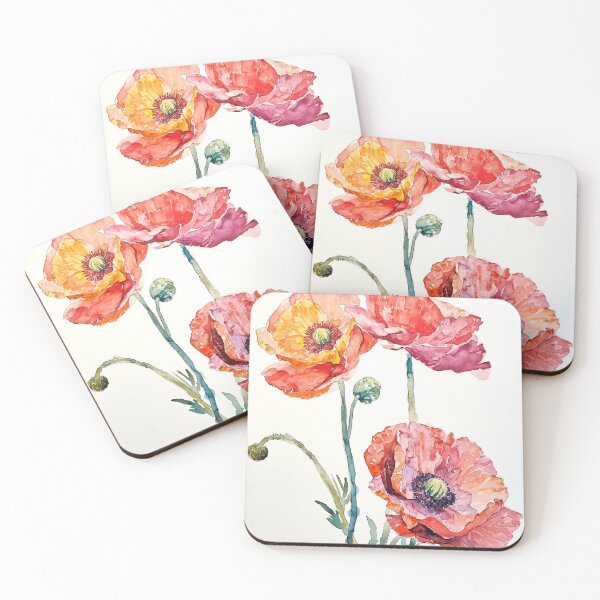 Item preview, Red Ranunculus Watercolor Floral designed and sold by Peek-Designs.