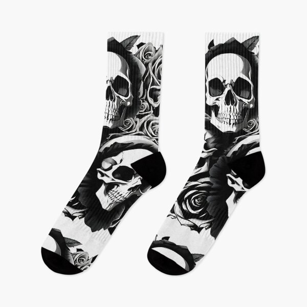 Item preview, Skull with roses horror flowers rose designed and sold by Frostquest.