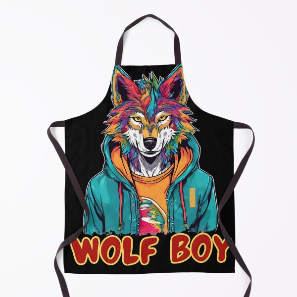 Item preview, Colorful boy wolf, werewolf, gift for wolf lovers, designed and sold by GroonSpace.