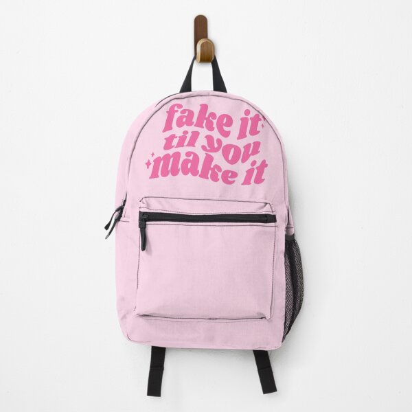 Item preview, Fake it til you make it - pink quote designed and sold by Cre8iveCat.