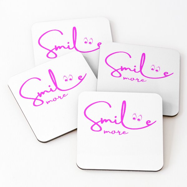Item preview, Smile more in pink designed and sold by ALLesROUNDER.