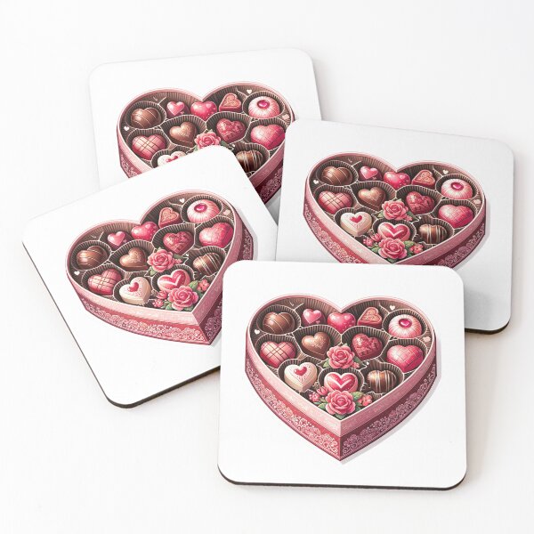 Item preview, Love's Delight Chocolate Box Sticker designed and sold by mymagicstoreus.