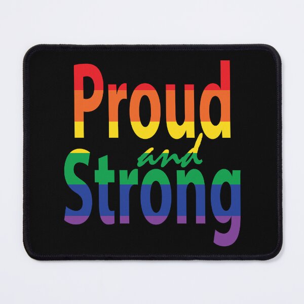 Item preview, LGBTQIA Pride Rainbow, Proud and Strong, LGBT Support designed and sold by NobizArtwerkz.