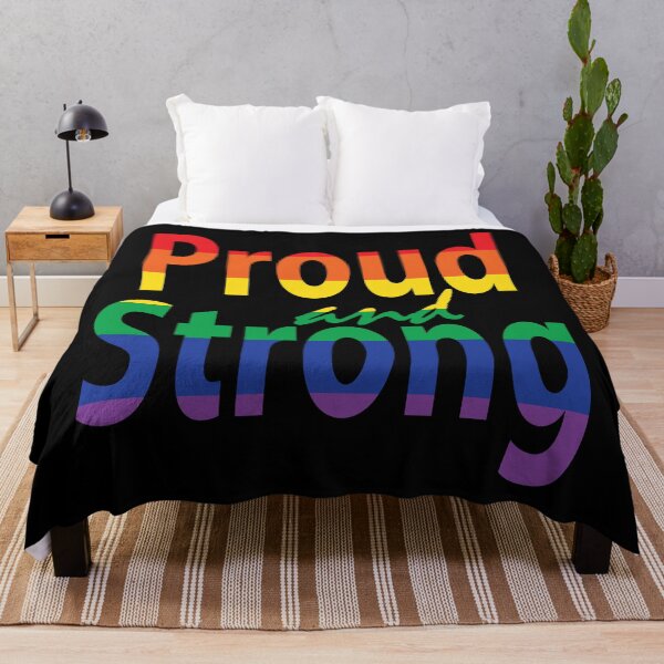 Item preview, LGBTQIA Pride Rainbow, Proud and Strong, LGBT Support designed and sold by NobizArtwerkz.